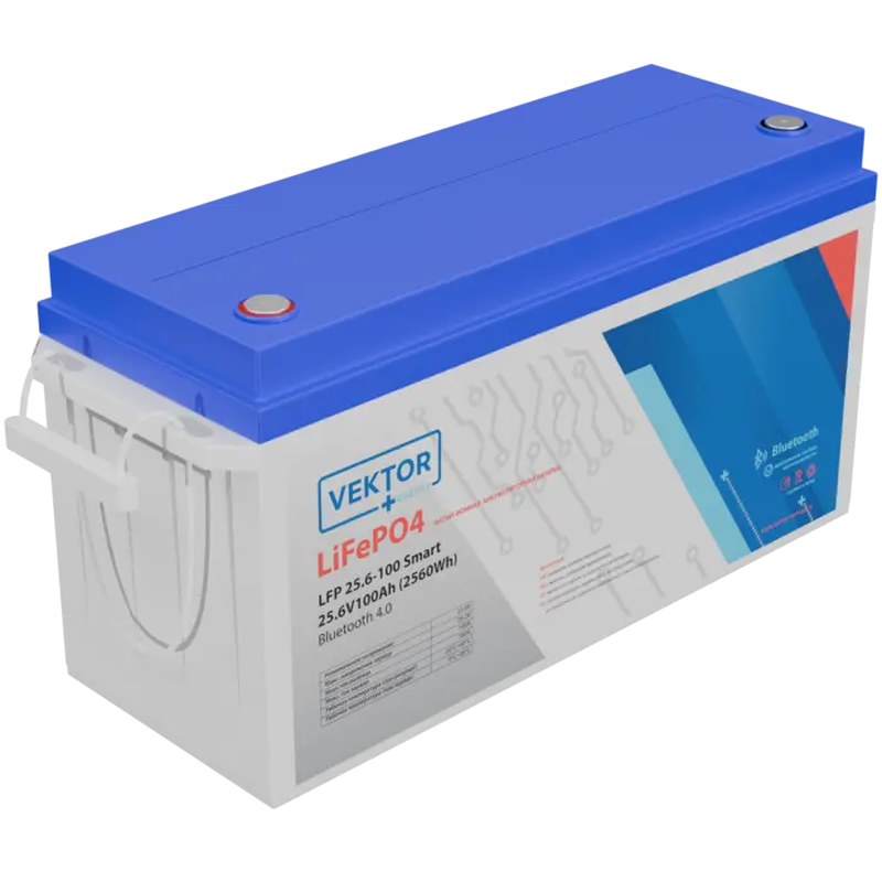 Аккумулятор LiFePO4 25,6 В 100 Ач Vektor Energy LFP 25,6-100 Smart