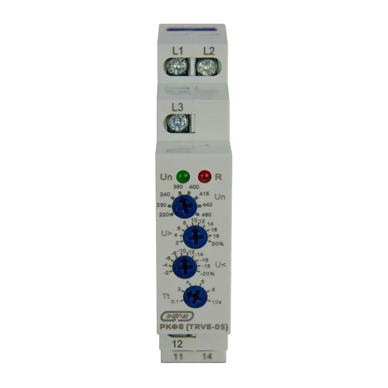 Реле контроля фаз Энергия TRV8-05, 3 фазы, 220-460 В, регулируемое