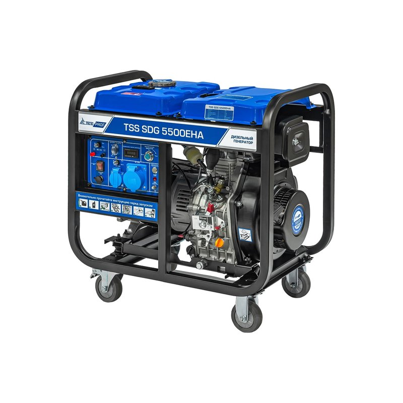 Дизельный генератор TSS SDG 5500EHA, 5 кВт, 230 В