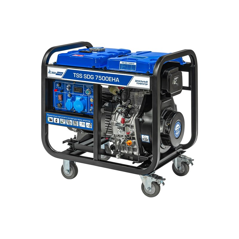 Дизельный генератор TSS SDG 7500EHA, 7 кВт, 230 В
